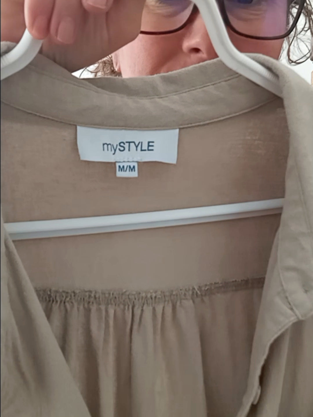 Chemise tan boxy (M)