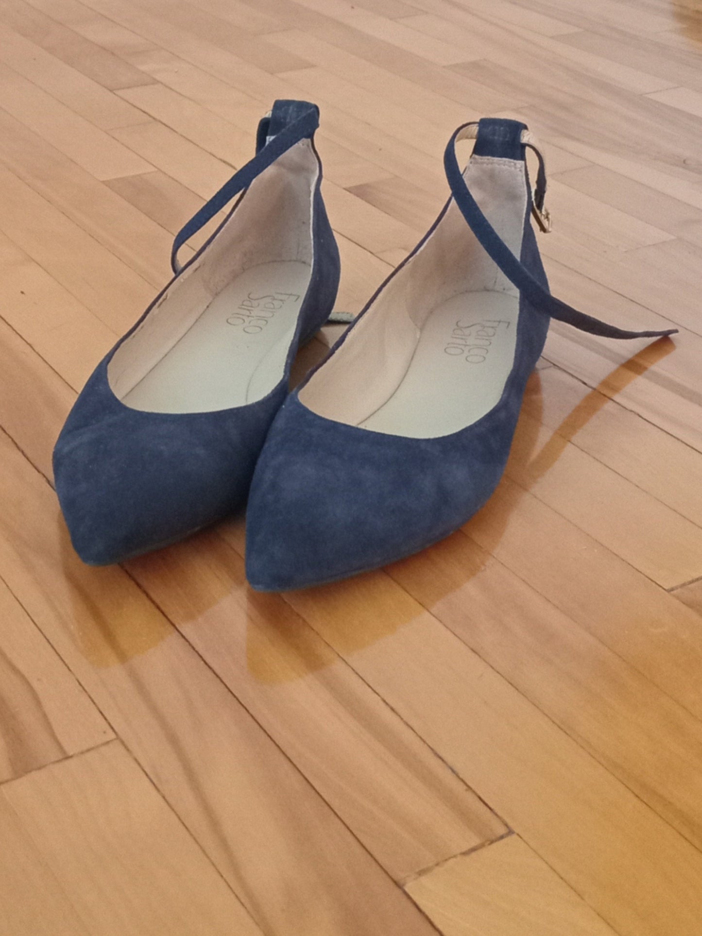 Ballerines en suède bleu marine (6)