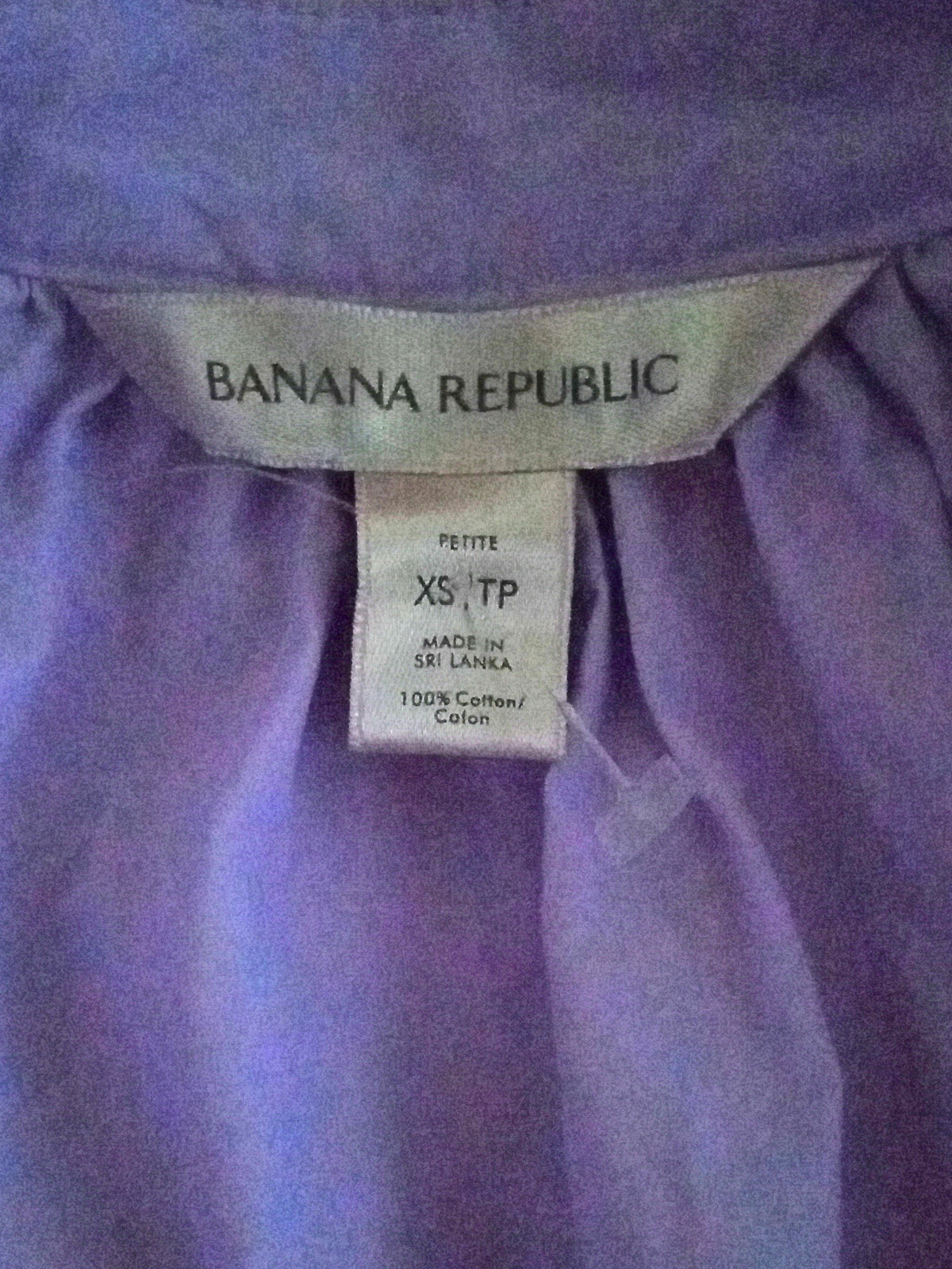 Blouse surdimensionnée lilas en coton (TP)