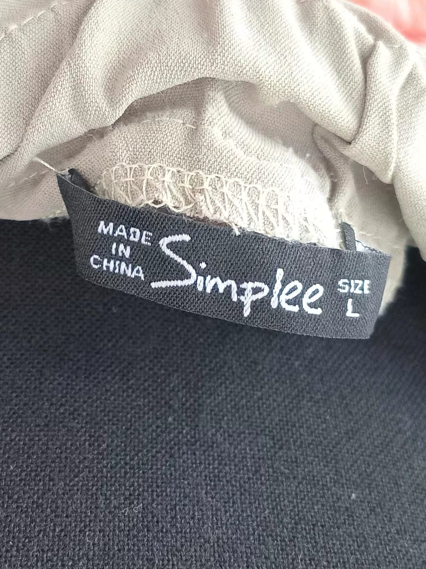 Pantalon paperbag sauge à nouer (L)