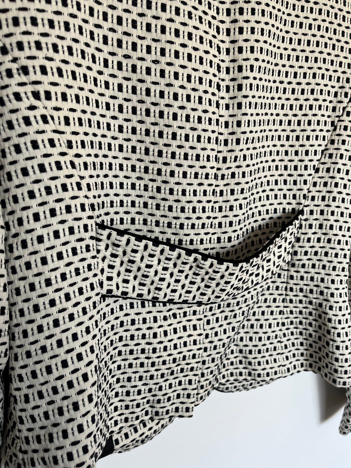 Veston motif graphique coquille d’œuf (M)