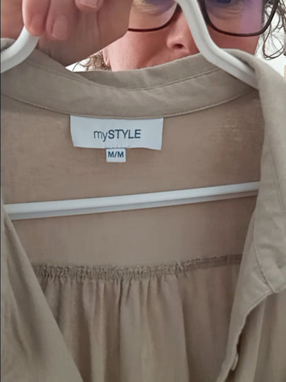 Chemise tan boxy (M)