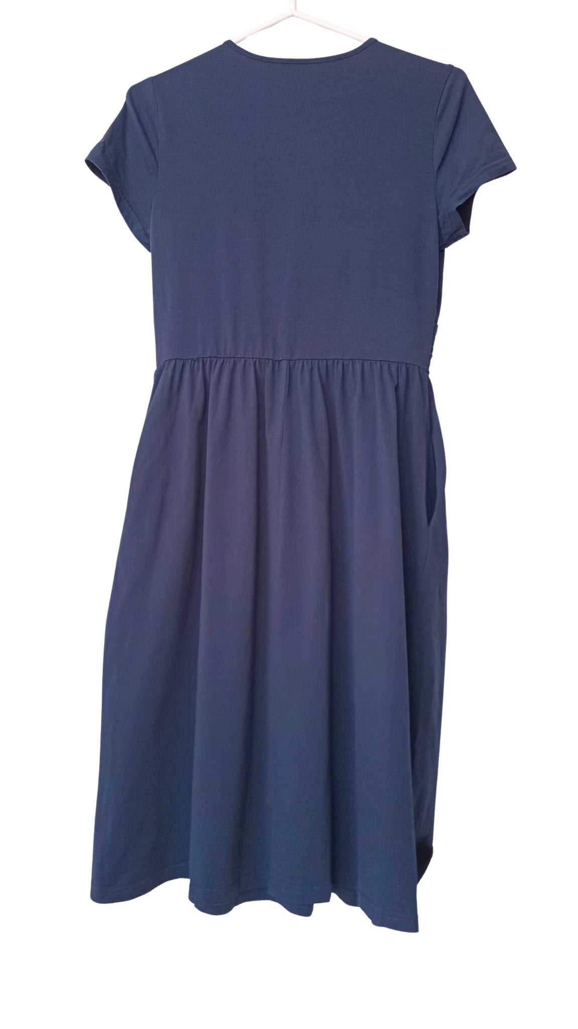 Robe cache-cœur bleu marine (M)