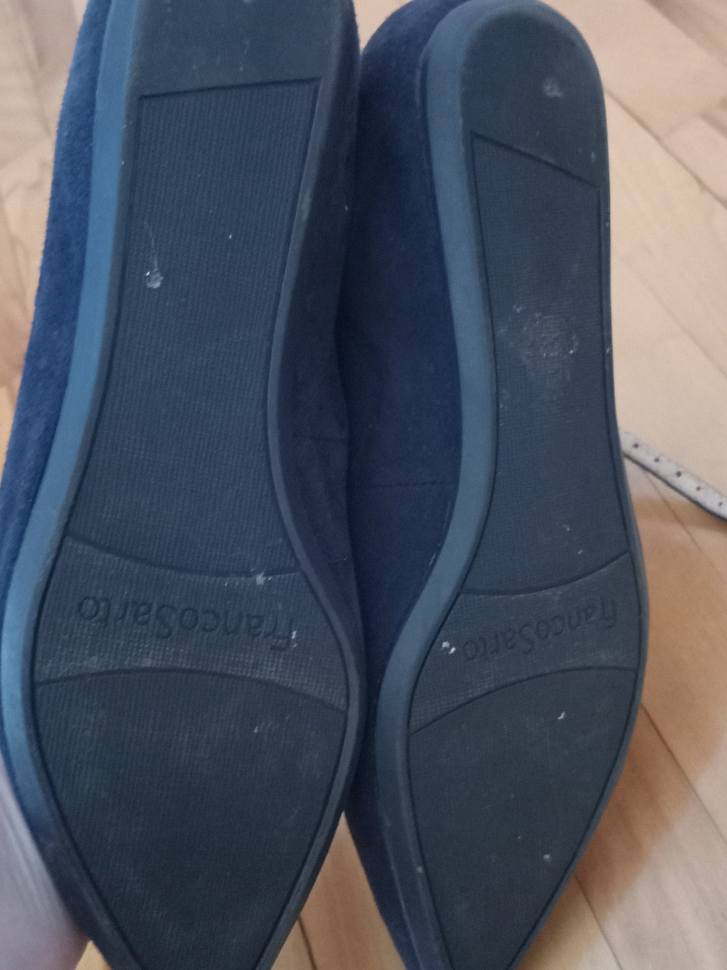 Ballerines en suède bleu marine (6)