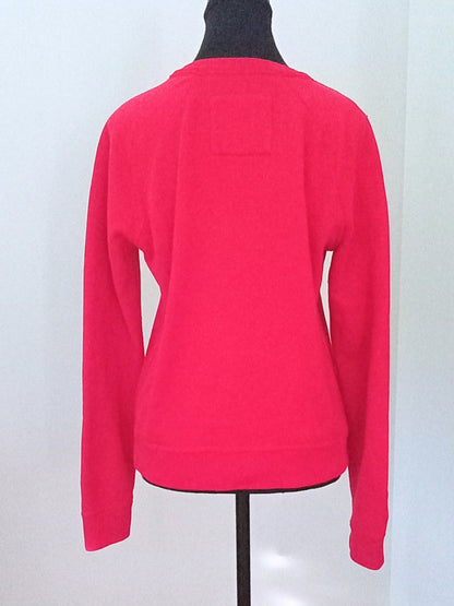 Crewneck rouge avec logo Abercrombie & Fitch (M)