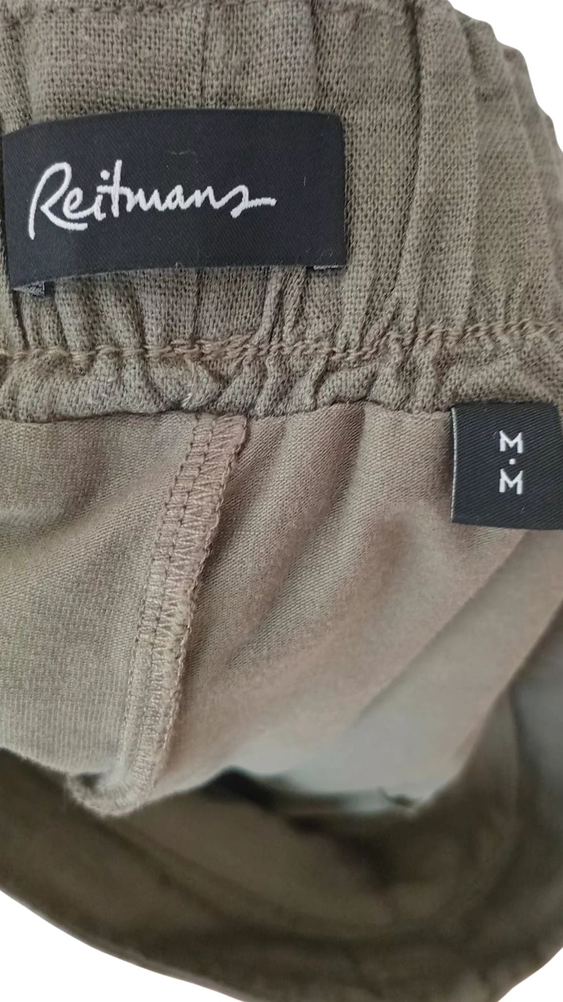 Jupe culotte en lin vert sauge (M)