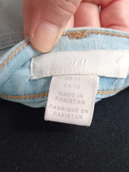 Short en jean pâle intemporel (G)