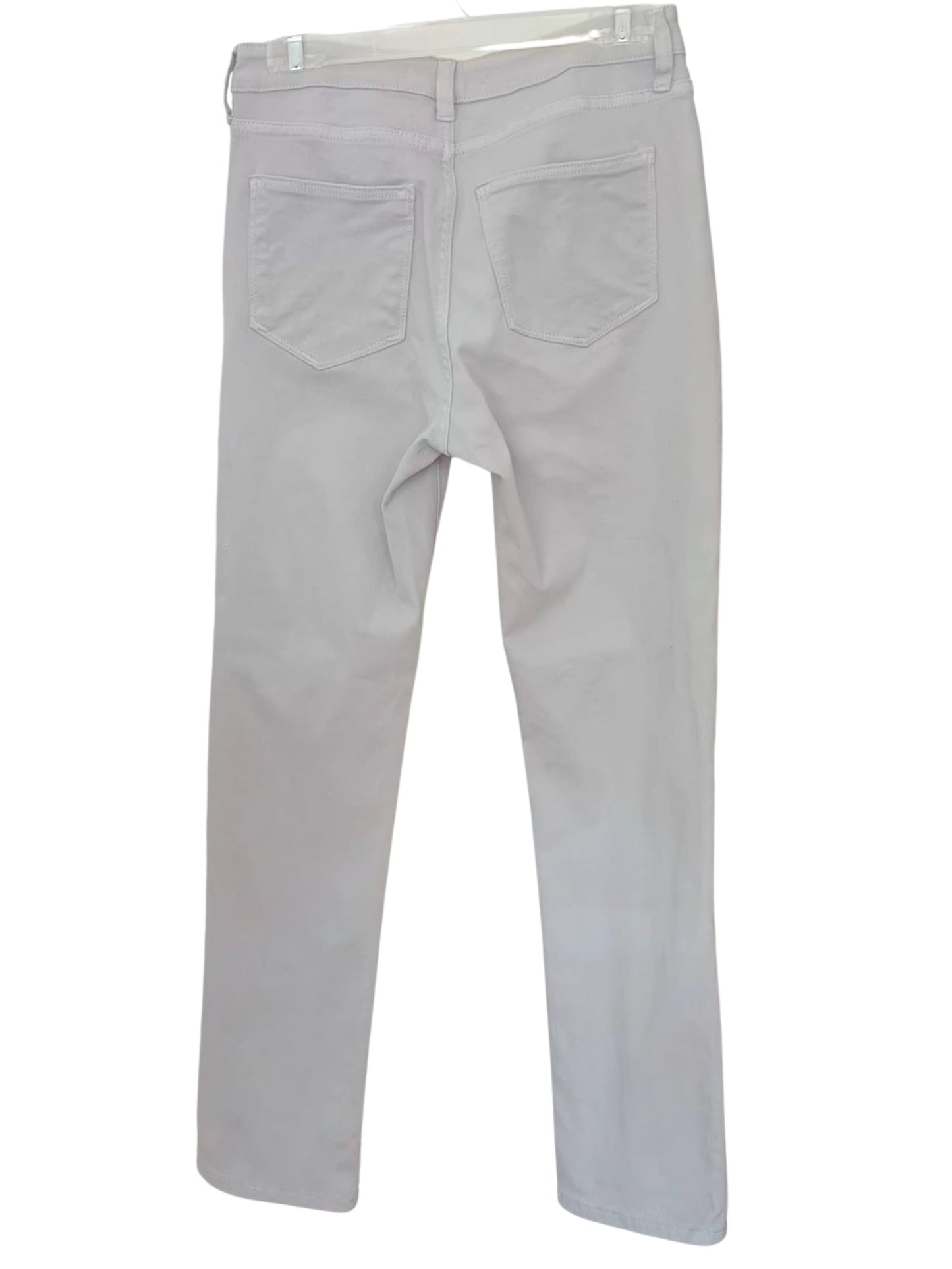 Pantalon gris pâle coupe droite (10)