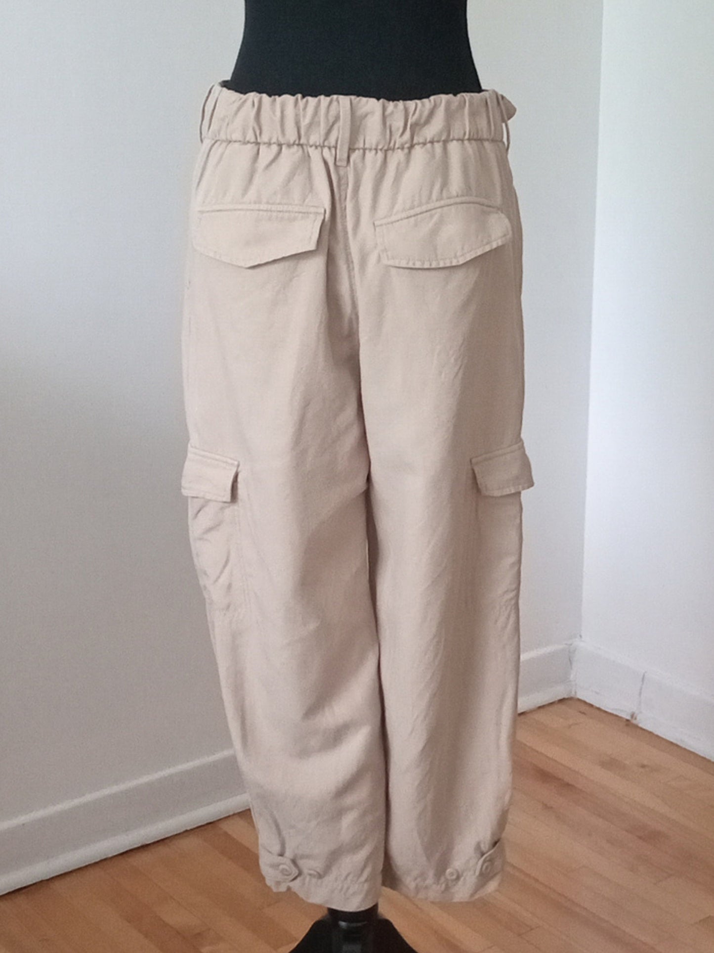 Pantalon cargo paper bag tan (M)