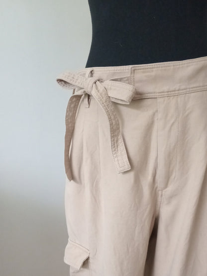 Pantalon cargo paper bag tan (M)