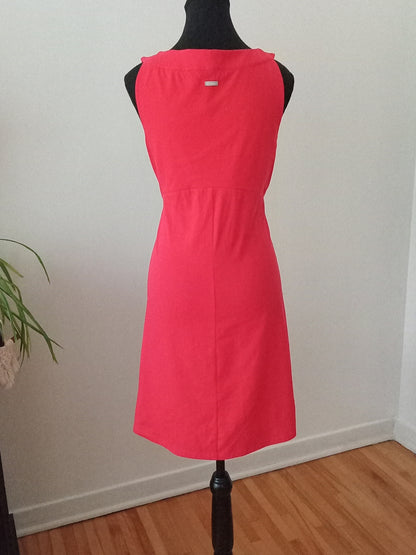 Petite robe rouge cache-cœur (M)