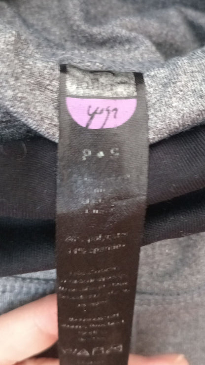Pantalon yoga coupe droite gris chiné (S)