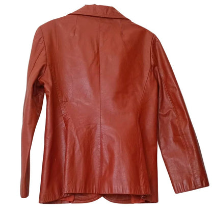 Manteau en cuir vintage (P/M)