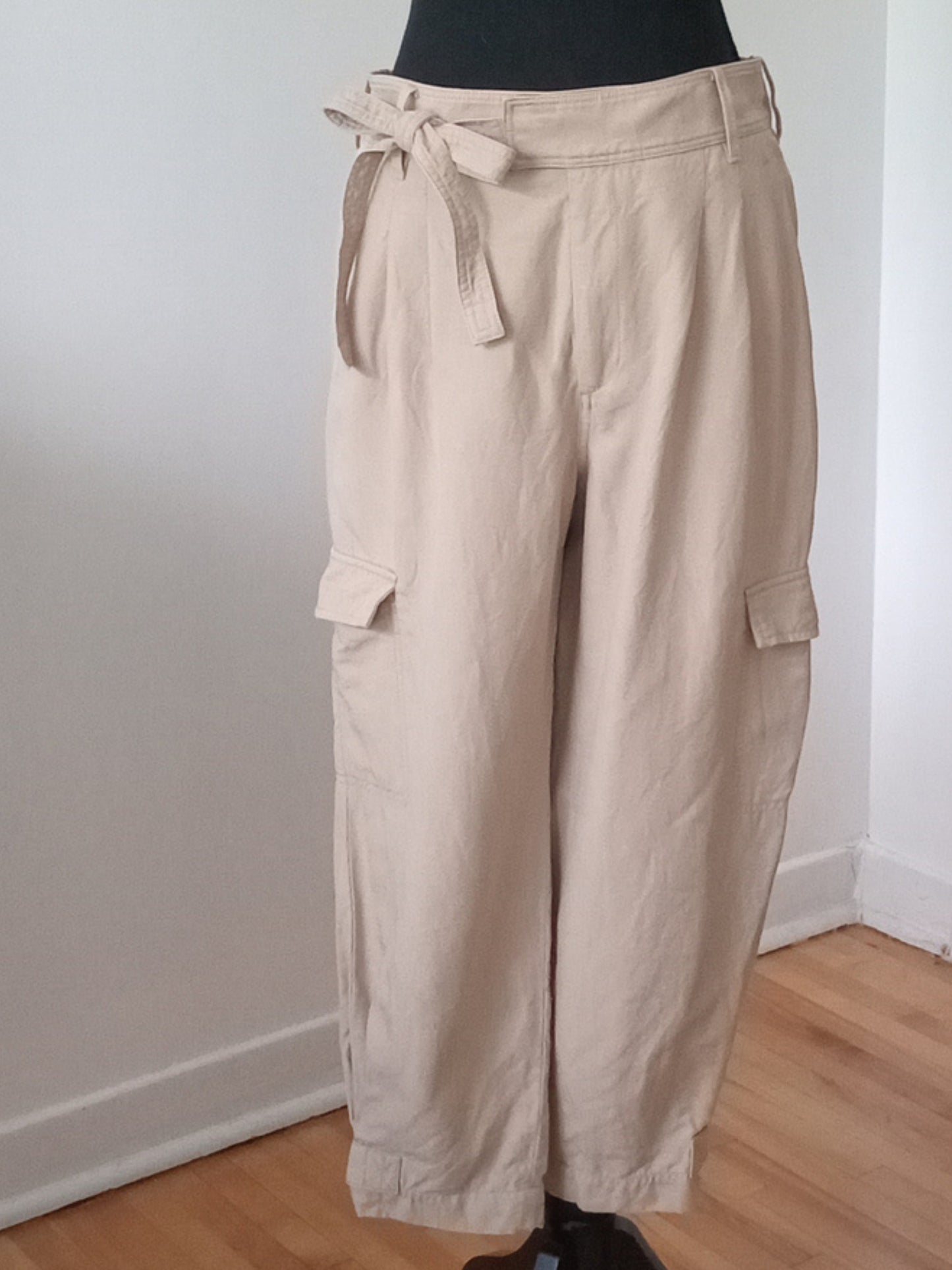 Pantalon cargo paper bag tan (M)