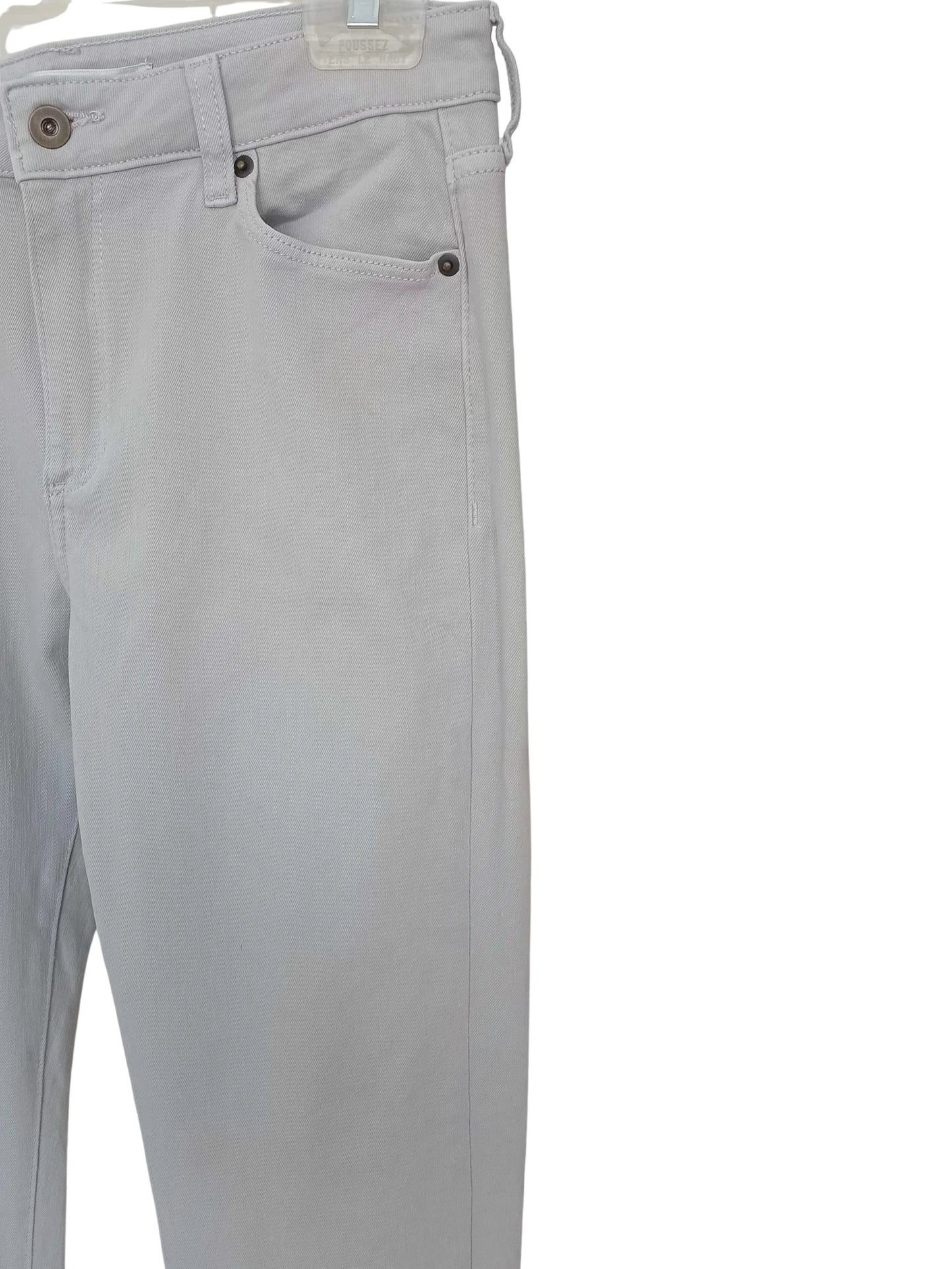 Pantalon gris pâle coupe droite (10)
