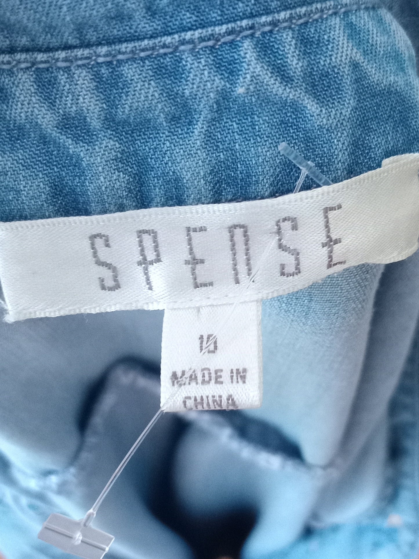 Robe chemise sans manches en lyocell bleu pâle (10)