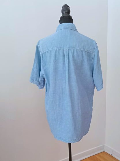 Chemise-polo bleu pâle (TG)