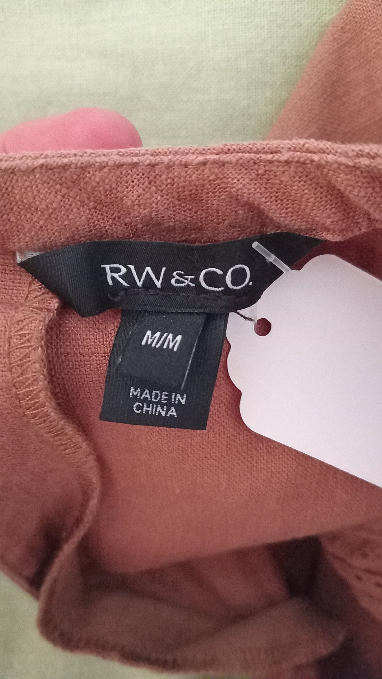 Camisole en lin et viscose caramel (M)