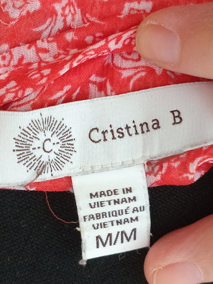 Camisole rouge et blanche (M)