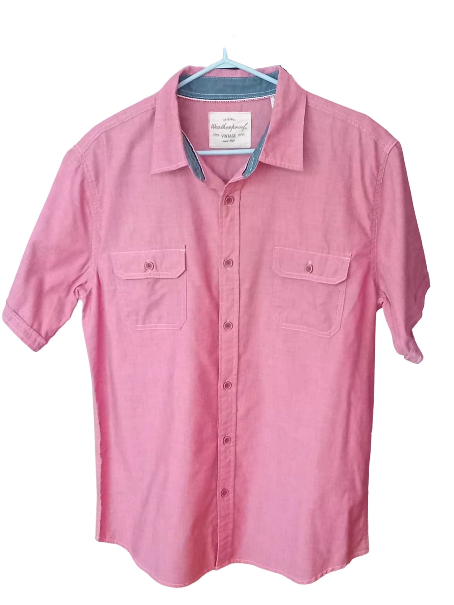 Chemise de travail rose poudré (G)