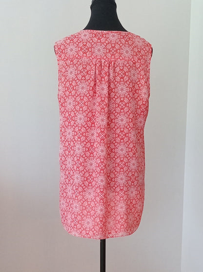 Camisole rouge et blanche (M)