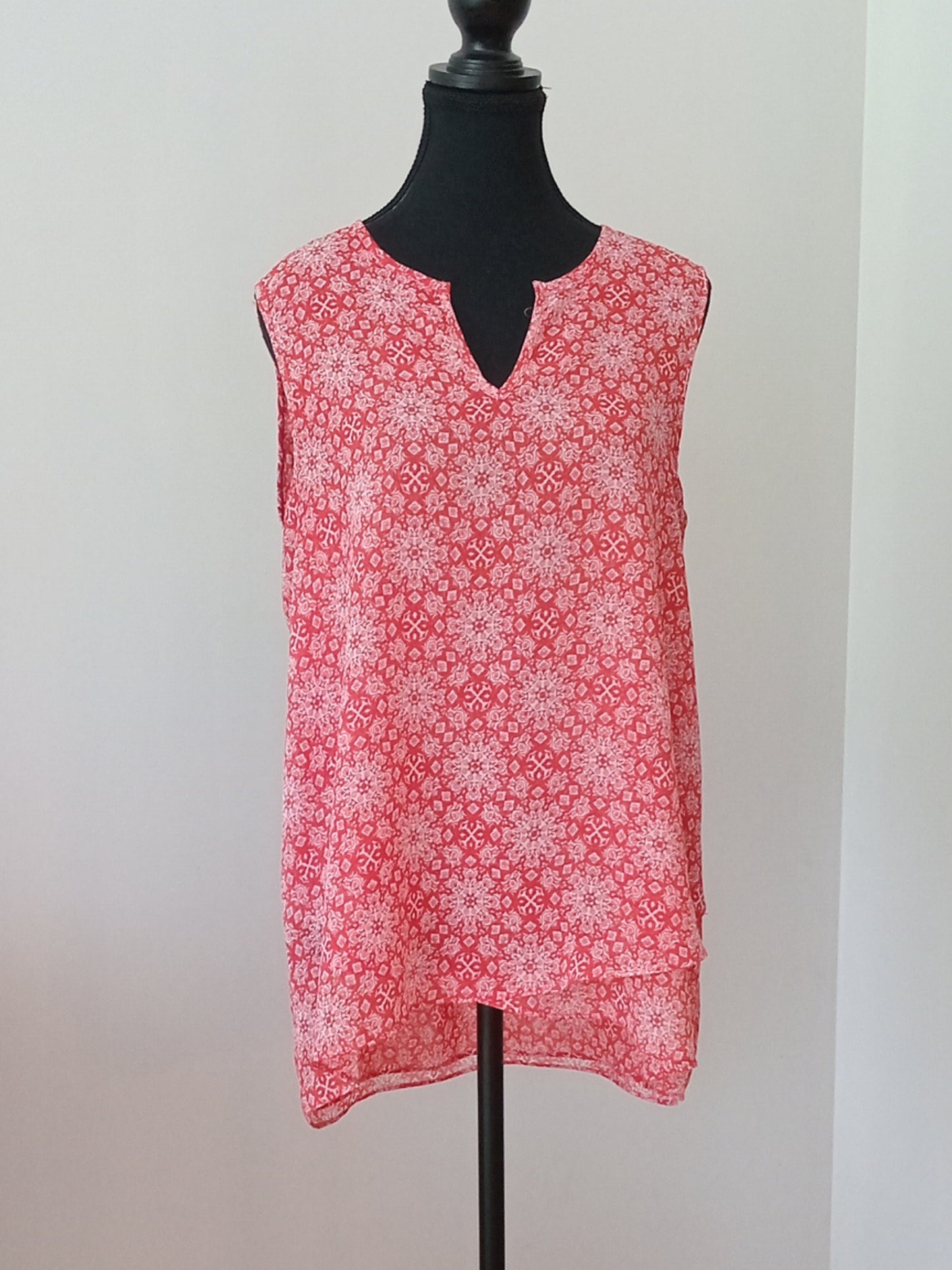 Camisole rouge et blanche (M)