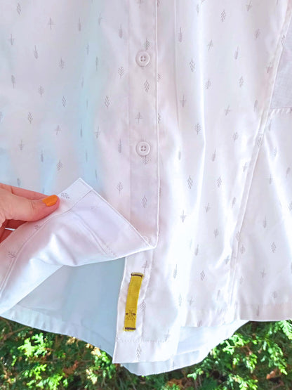 Chemise technique blanche à manches courtes No Fly Zone (M)