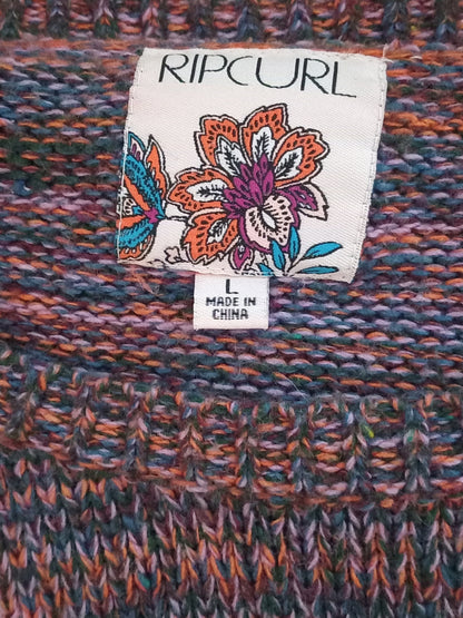 Chandail court en maille multicolore (G)