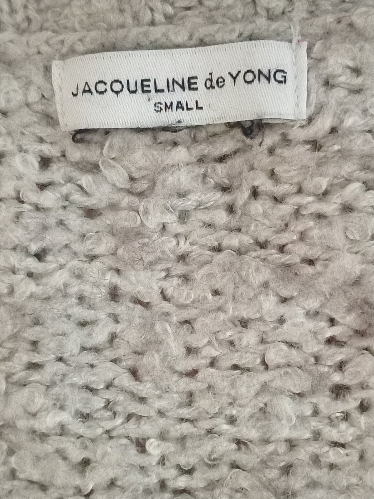 Cardigan long gris chiné avec poches (P)