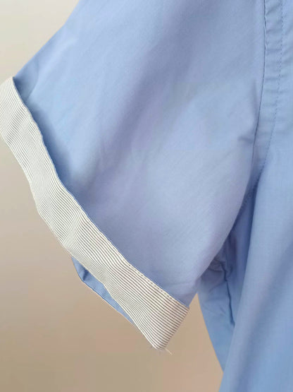 Chemise bleue à manches courtes (41/42)