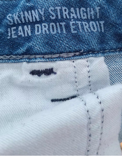Jean droit ajusté classique