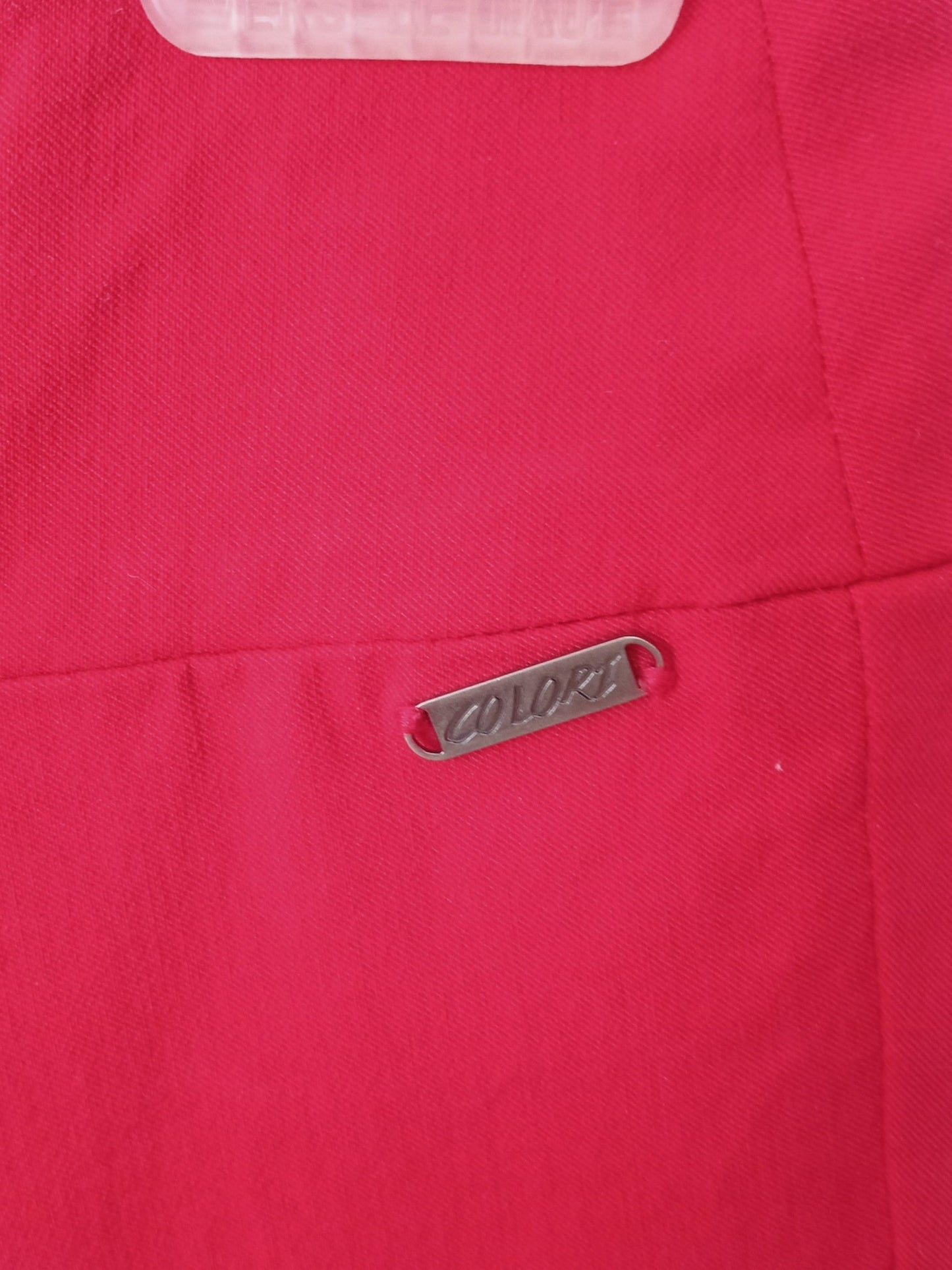Pantalon rouge vif trois quarts (7)