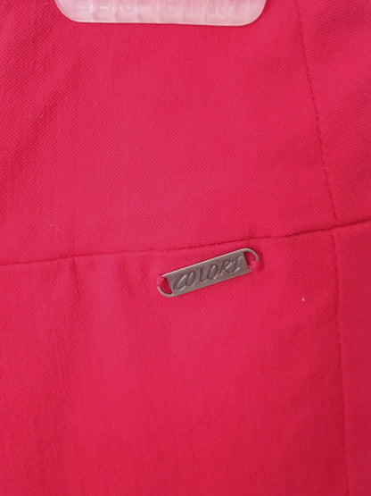 Pantalon rouge vif trois quarts (7)