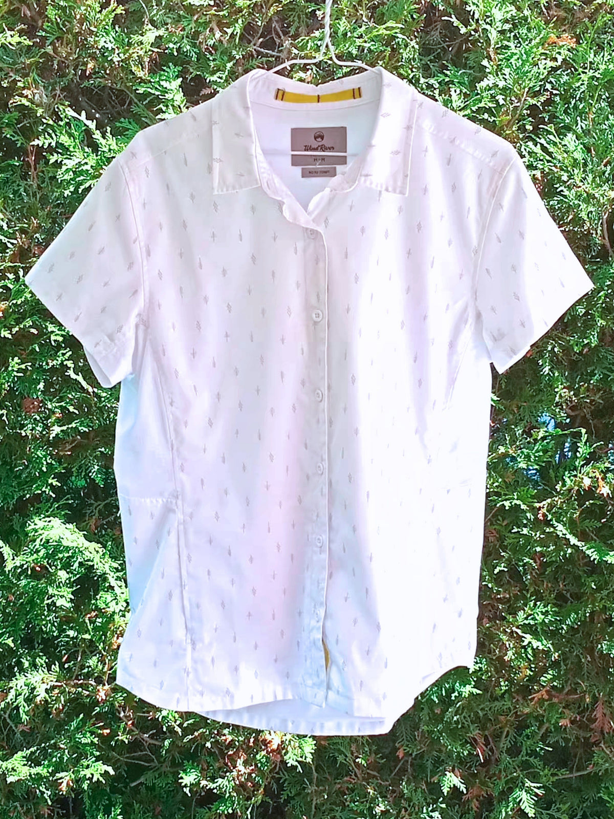 Chemise technique blanche à manches courtes No Fly Zone (M)