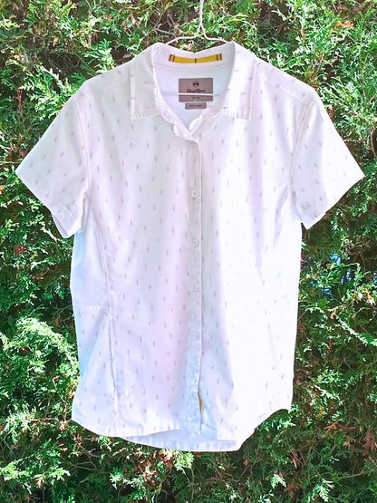 Chemise technique blanche à manches courtes No Fly Zone (M)