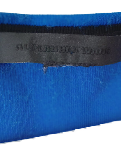 Robe bleu royal à zip avant – pièce trésor