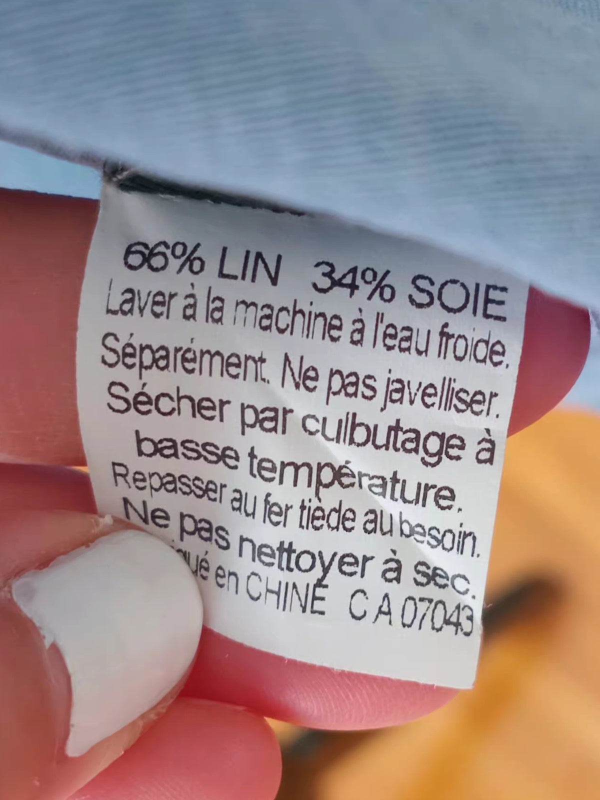 Chemise-polo bleu pâle (TG)