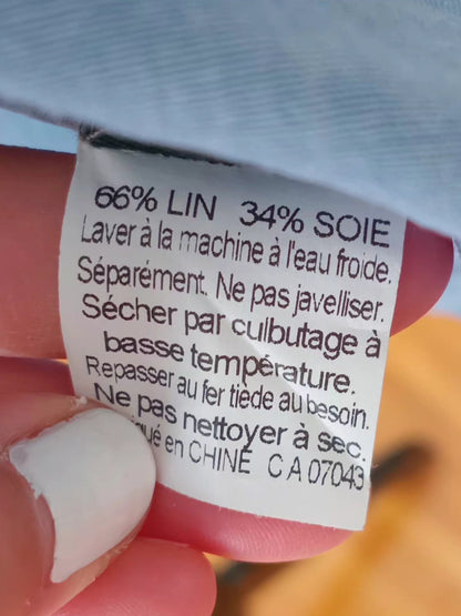 Chemise-polo bleu pâle (TG)