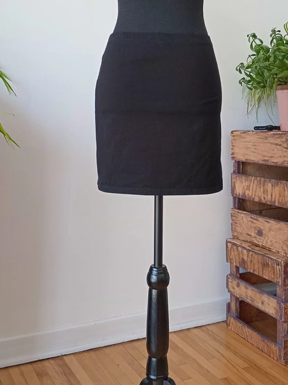 Jupe minimaliste en coton extensible (S)