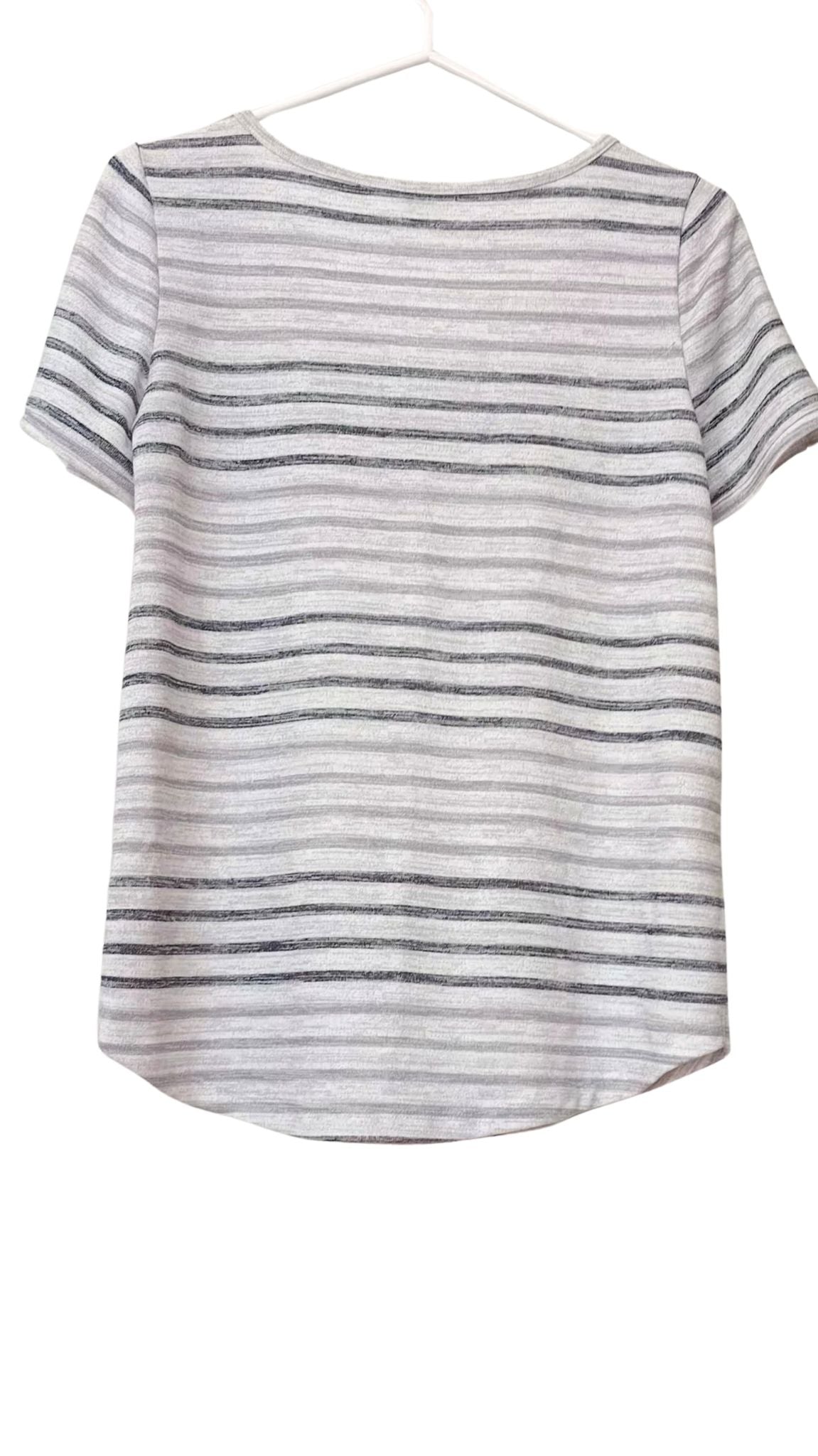 T-shirt rayé avec manches ouvertes (P)