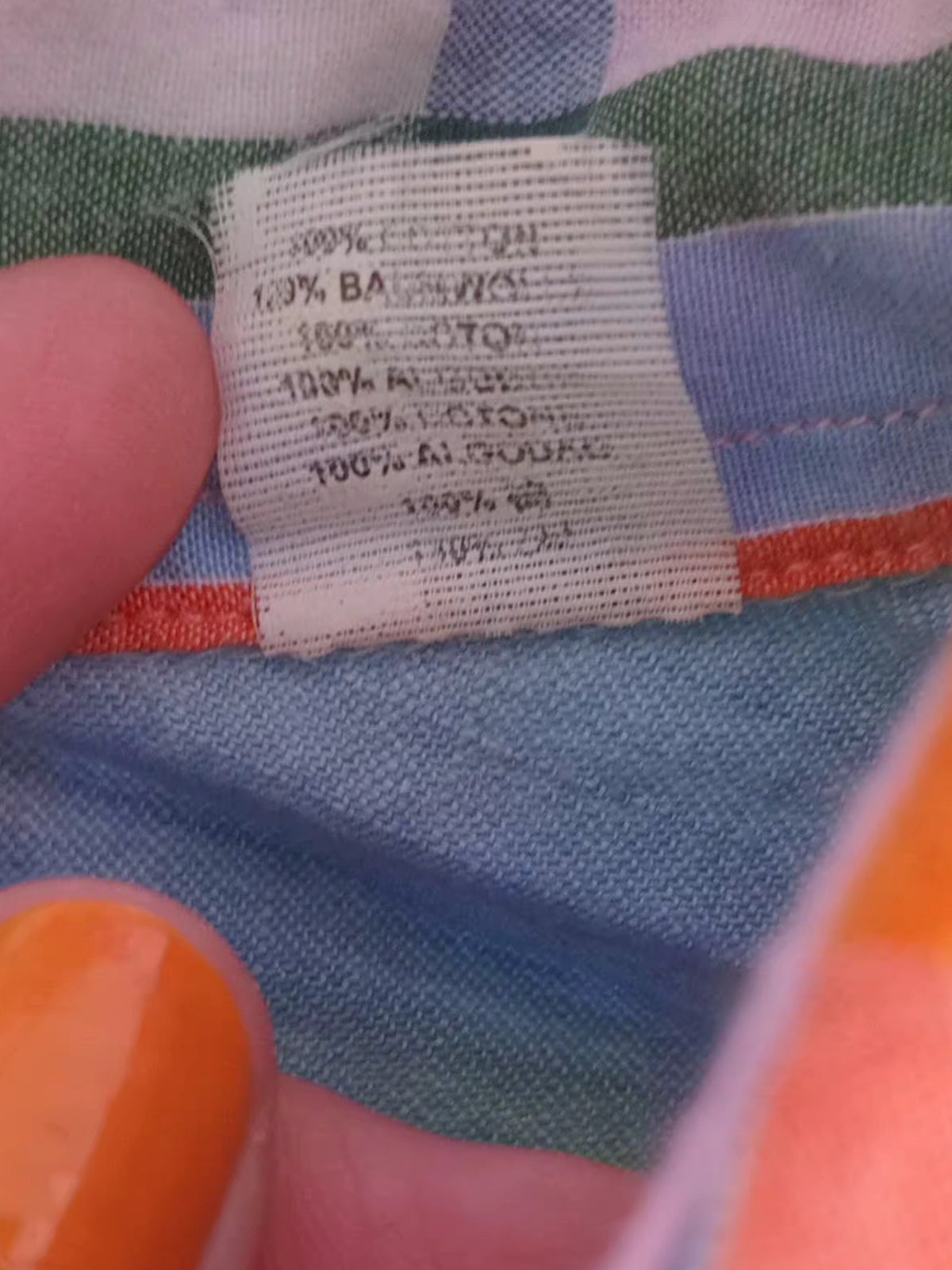 Chemise Madras à carreaux multicolores (M)