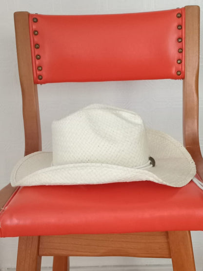 Chapeau de cow-boy crème (S)