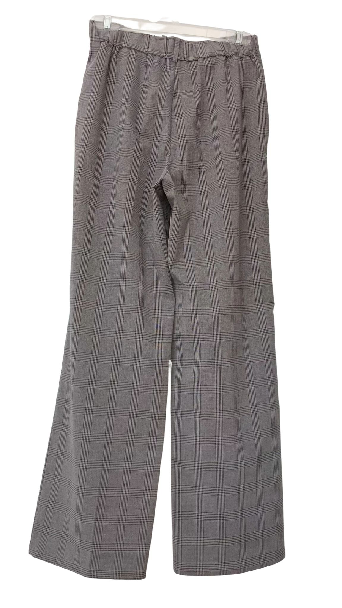Pantalon chic taille haute à motif prince-de-galles (Petit)
