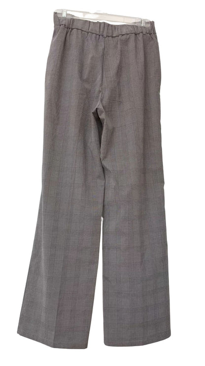 Pantalon chic taille haute à motif prince-de-galles (Petit)
