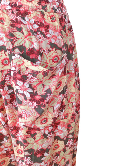 Pantalon fleuri boho fluide (M)