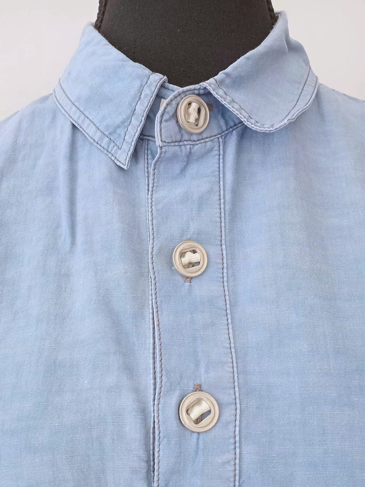 Chemise-polo bleu pâle (TG)