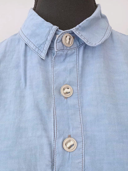 Chemise-polo bleu pâle (TG)
