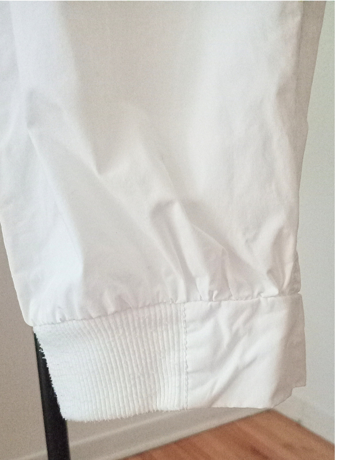 Pantalon capri blanc en coton (8)