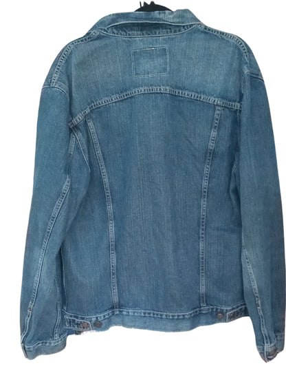 Veste en denim classique bleue (XL)