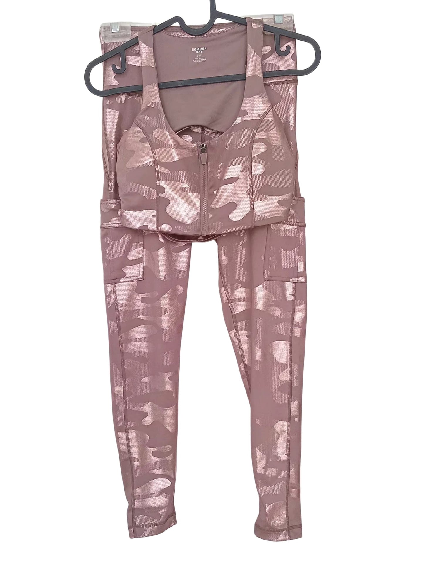 Ensemble d’entraînement métallisé camouflage (S)